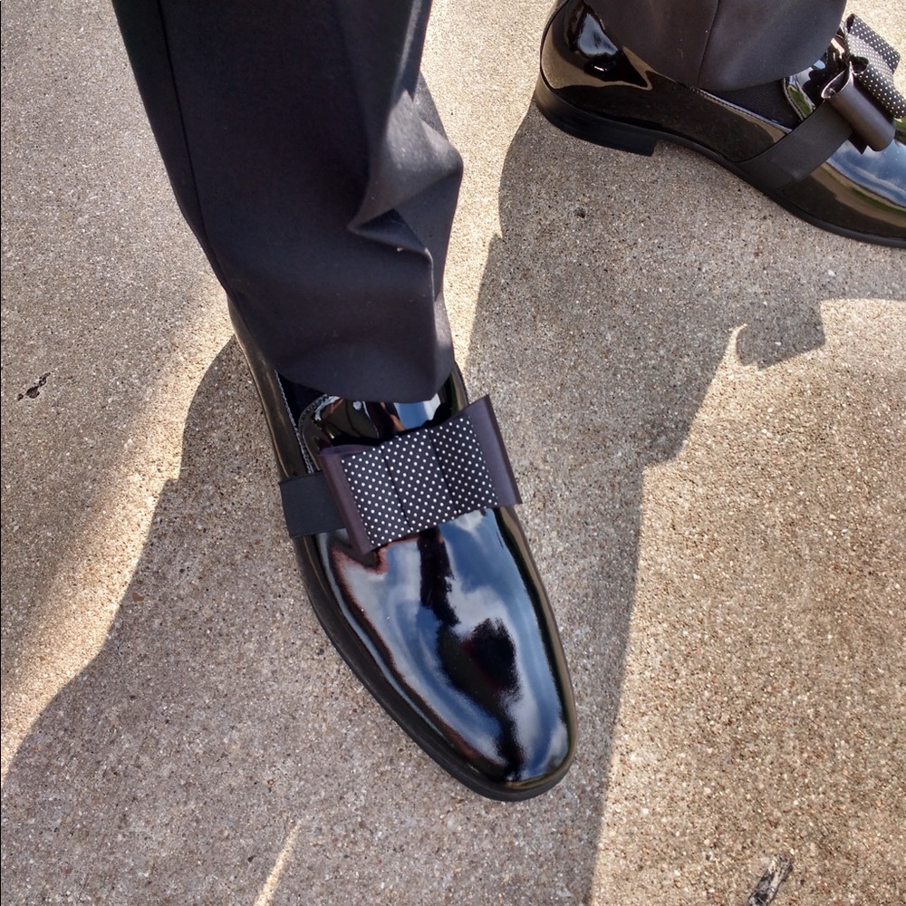 Black formal Carrucci tuxedo shoes for men size 13 , worn once.